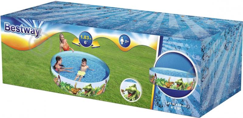 Бассейн Bestway Dinosaur 183х38 см - фото 4