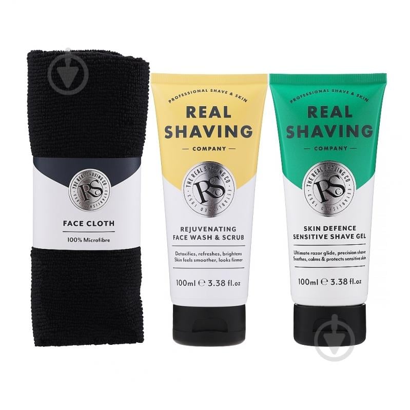 Набір подарунковий для чоловіків The Real Shaving Company Mens Overnight Skin and Shave Essentials Gift Set 380 - фото 3