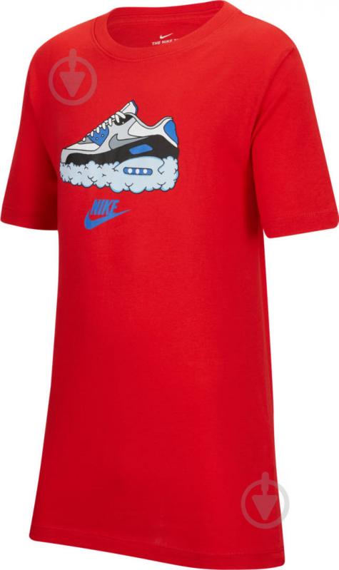 Футболка Nike B NSW TEE AM90 CLOUDS CT2629-657 р.L красный - фото 1