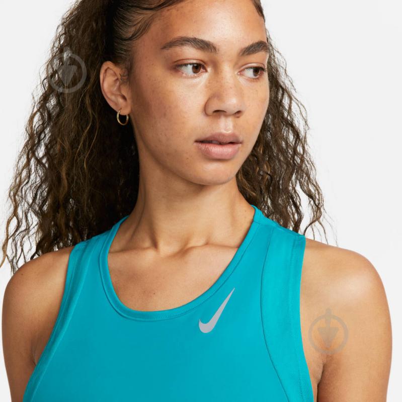 Майка Nike W NK FAST DF TANK DD5940-443 р.M бирюзовый - фото 9