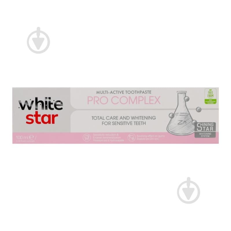 Зубная паста White Star Pro complex 100 мл 155 г - фото 1 Зубная паста White Star Pro complex 100 мл 155 г - фото 1