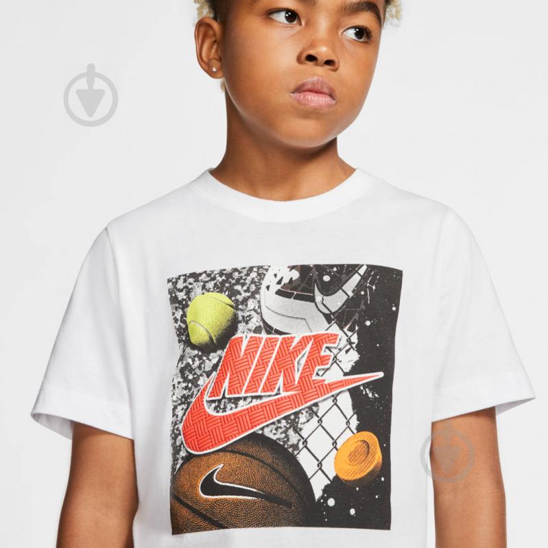 Футболка Nike B NSW TEE PLAYGROUND FUTURA CT2634-100 р.L белый - фото 3