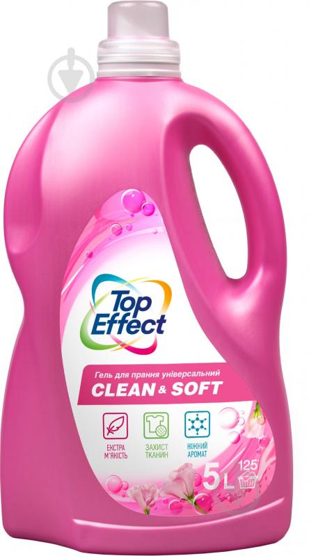 Гель для машинной и ручной стирки TopEffect универсальный Clean & Soft 5 л - фото 1