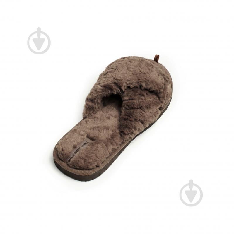 Тапки домашние Twins меховые перекрест 15118 р.40 коричневый - фото 6 Тапки домашние Twins меховые перекрест 15118 р.40 коричневый - фото 6