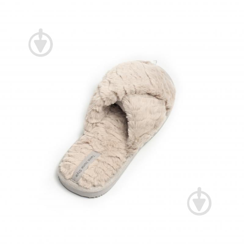 Тапки домашние Twins меховые перекрест 15121 р.38/39 бежевый - фото 6 Тапки домашние Twins меховые перекрест 15121 р.38/39 бежевый - фото 6