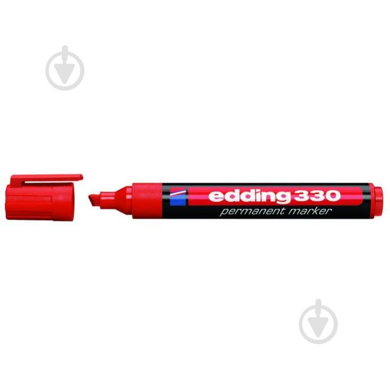 Маркер перманентний Edding Permanent 1-5 мм e-330/02 червоний - фото 1