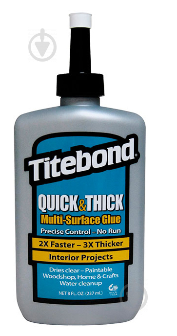 Клей универсальный Titebond Quick Thick Multi-Surface Glue 237 мл - фото 1