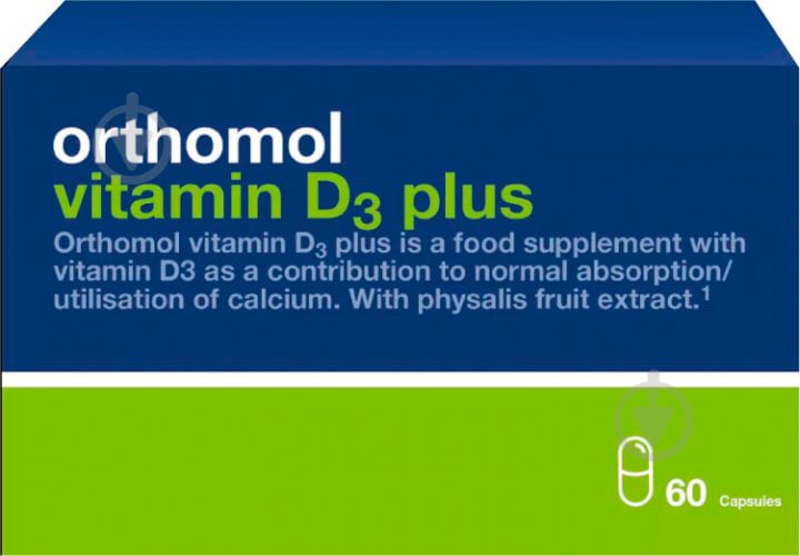 Вітаміни Orthomol Vitamin D3 Plus капсули 60 шт./уп. - фото 1