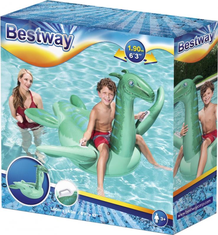Плот надувной Bestway Динозавр 145х190 см - фото 3