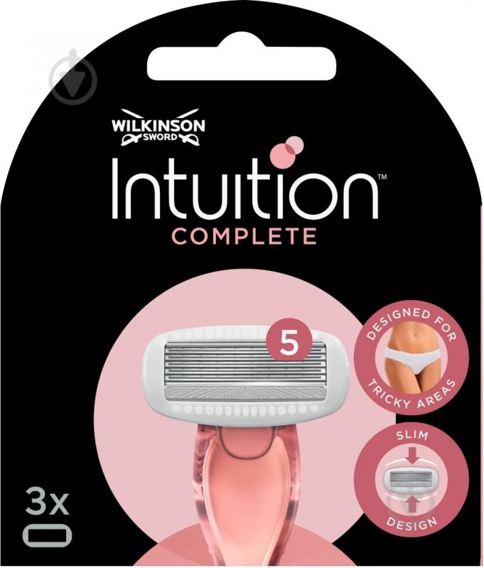 Сменный картридж WILKINSON SWORD Intuition Intuition Complete 5 3 шт. - фото 1