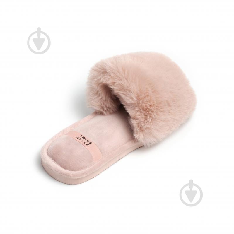 Тапки домашние Twins меховые 15688 р.36/37 пудровый - фото 5 Тапки домашние Twins меховые 15688 р.36/37 пудровый - фото 5