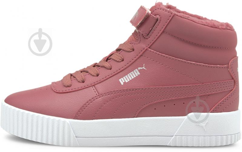 Ботинки Puma Carina Mid FUR JR 30968302 р.38,5 розовый - фото 2