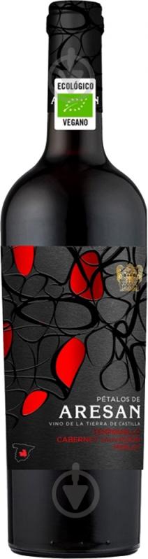 Вино Les Grands Chais de France Petalos de Aresan Tempranillo-Cabernet Sauvignon-Merlot Bio Vegan червоне сухе 0,75 л - фото 1