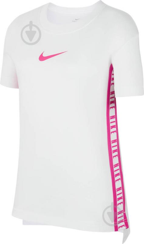 Футболка Nike G NSW TEE DPTL TRICOT TRACK CT2788-100 р.M белый - фото 1