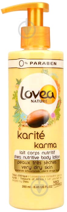 Лосьон для тела Lovea Karite Karma с маслом Ши 250 мл - фото 1