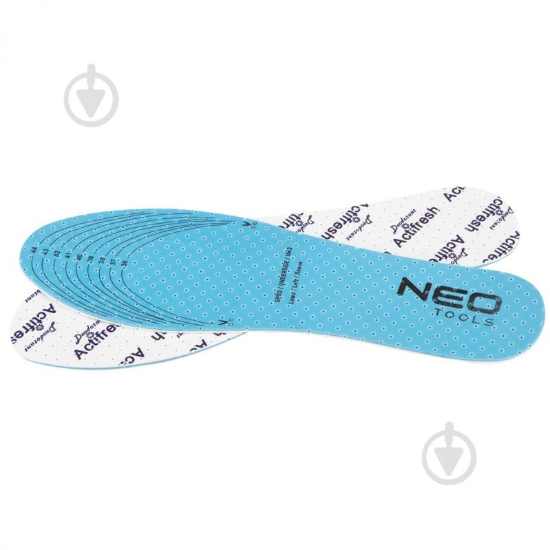 Стельки для стоп 82-330 NEO tools р.36-45 голубой - фото 1 Стельки для стоп 82-330 NEO tools р.36-45 голубой - фото 1