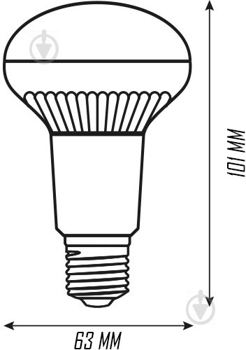 Лампа світлодіодна Hopfen 8 Вт R63 матова E27 220 В 4200 К - фото 2