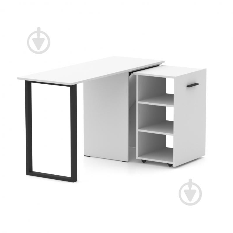 Стол Knap Knap трансформер письменный поворотный Hobana+Jumbo 770х1350х500 мм белый/белый (S201000201 ) - фото 3 Стол Knap Knap трансформер письменный поворотный Hobana+Jumbo 770х1350х500 мм белый/белый (S201000201 ) - фото 3