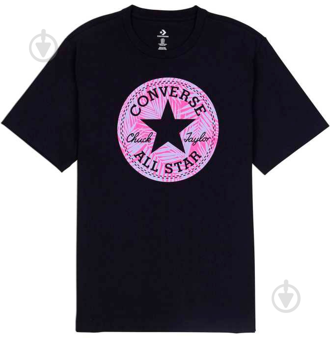 Футболка Converse 10017820-001 р.M черный - фото 1