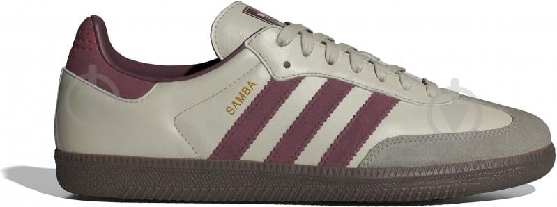 Кроссовки мужские демисезонные Adidas SAMBA OG ID1482 р.44 бежевые - фото 1