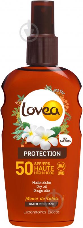 Олія для засмаги Lovea Dry Oil Spray SPF 50 200 мл - фото 1