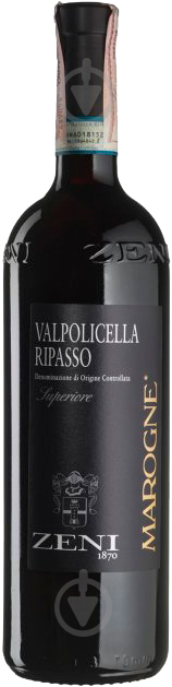 Вино Zeni Valpolicella Superiore Ripasso Marogne червоне сухе 0,75 л - фото 1