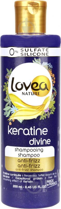 Шампунь-кондиционер Lovea Nature Keratine Divine с кератином 250 мл - фото 1