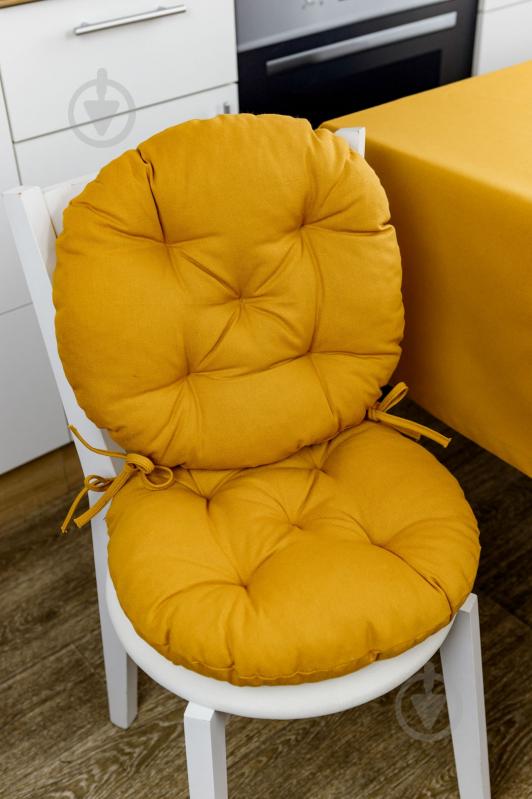 Подушка на стул Охра D-40 см - фото 2