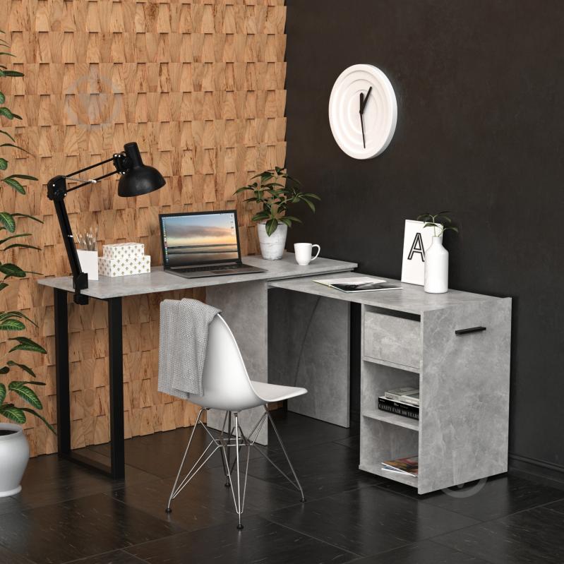 Стіл Knap Knap трансформер письмовий поворотний Hobana+Jumbo Ш1 770х1350х500 мм ательє світле/ательє світлий (S201010210 ) - фото 5 Стіл Knap Knap трансформер письмовий поворотний Hobana+Jumbo Ш1 770х1350х500 мм ательє світле/ательє світлий (S201010210 ) - фото 5