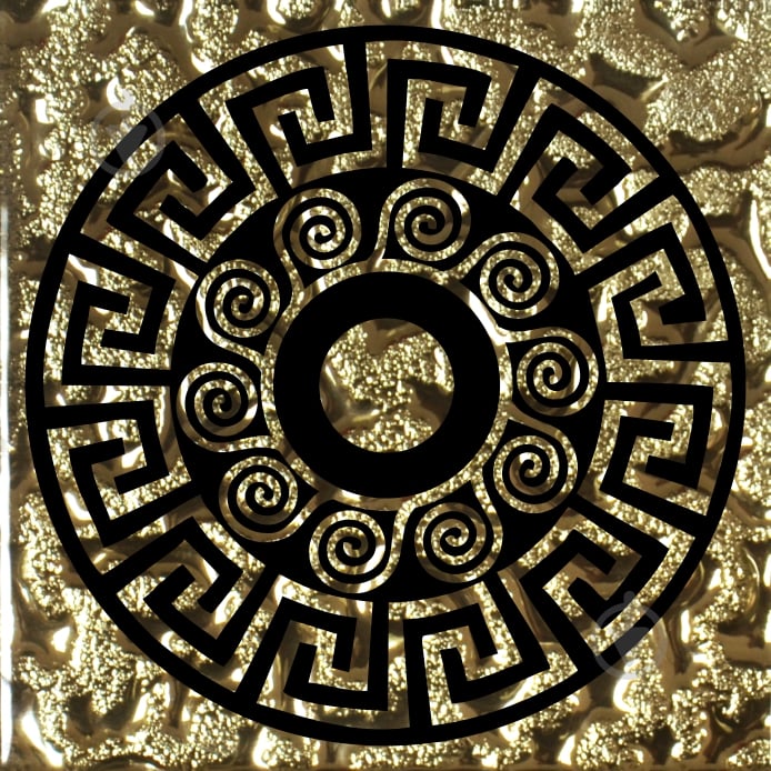 Плитка Grand Kerama Тако стекло Греция золото рифленое 961 6,6x6,6 - фото 