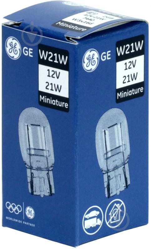 Автолампа галогенна GENERAL ELECTRIC W21W 21 Вт 1 шт.(93458) - фото 1
