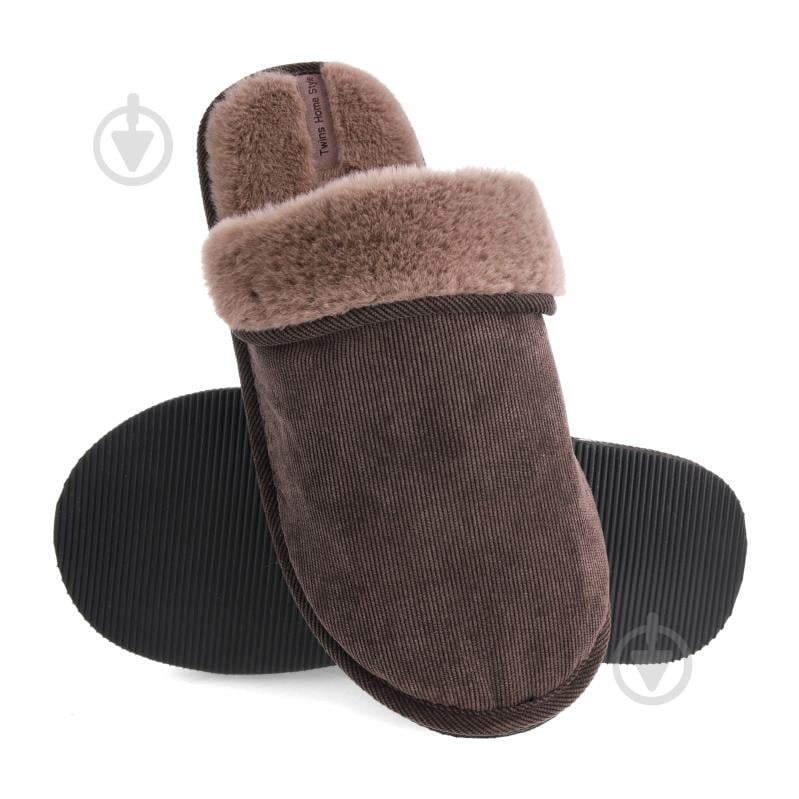 Тапки домашние Velvet 15874 р.44/45 коричневый - фото 1 Тапки домашние Velvet 15874 р.44/45 коричневый - фото 1