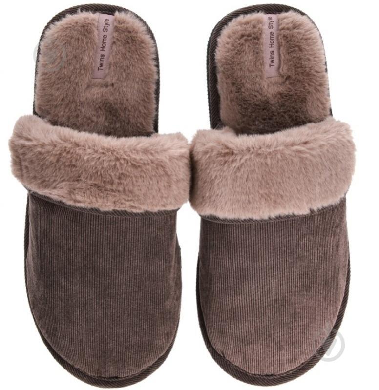 Тапки домашние Velvet 15874 р.44/45 коричневый - фото 2 Тапки домашние Velvet 15874 р.44/45 коричневый - фото 2