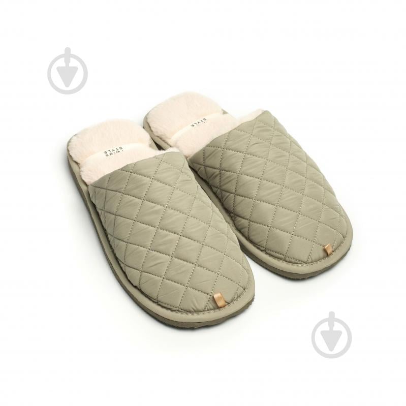 Тапки домашние Twins HS-LUX стеганные 15881 р.40/41 темно-зеленый - фото 1 Тапки домашние Twins HS-LUX стеганные 15881 р.40/41 темно-зеленый - фото 1