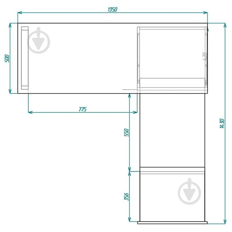 Стол Knap Knap трансформер письменный поворотный Hobana+Jumbo Ш1 770х1350х500 мм белый/венге (S201010220 ) - фото 8 Стол Knap Knap трансформер письменный поворотный Hobana+Jumbo Ш1 770х1350х500 мм белый/венге (S201010220 ) - фото 8