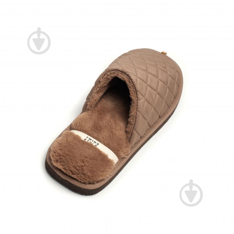 Тапки домашние Twins HS-LUX стеганные 15885 р.41/41 коричневый - фото 9 Тапки домашние Twins HS-LUX стеганные 15885 р.41/41 коричневый - фото 9
