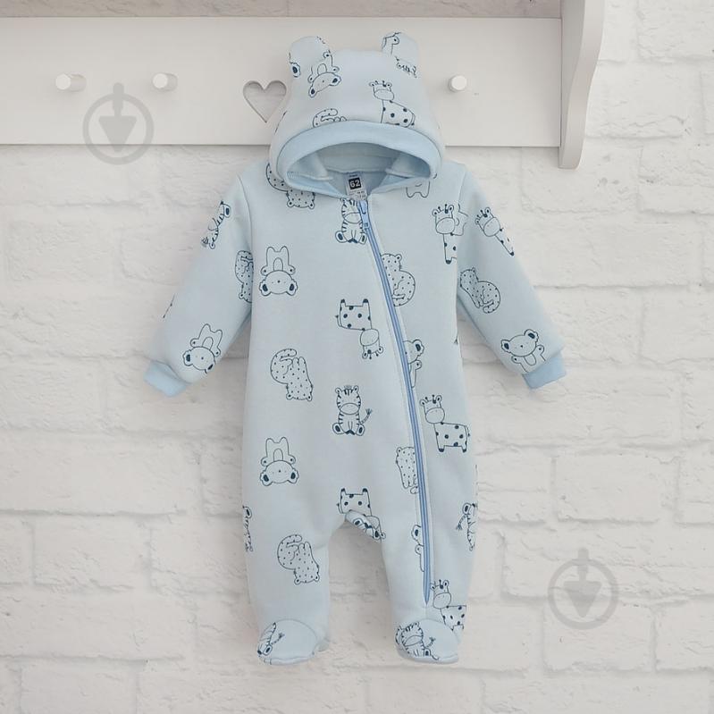 Комбинезон унисекс Blanka Африка р.62-68 голубой 110870 - фото 2 Комбинезон унисекс Blanka Африка р.62-68 голубой 110870 - фото 2