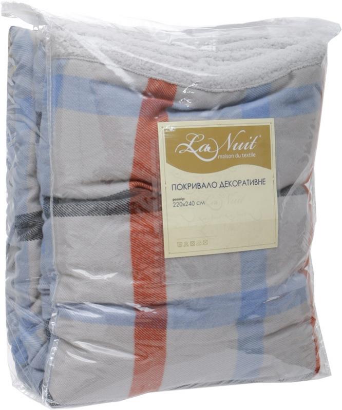 Плед Холмс 220x240 см серый La Nuit - фото 3