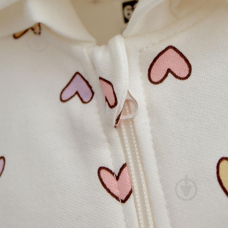 Комбинезон для девочки Blanka Сердечко р.50-56 бежевый 110865 - фото 3 Комбинезон для девочки Blanka Сердечко р.50-56 бежевый 110865 - фото 3