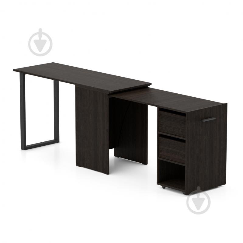 Стіл Knap Knap трансформер письмовий поворотний Hobana+Jumbo Ш2 770х1350х500 мм венге/венге (S201020202 ) - фото 2 Стіл Knap Knap трансформер письмовий поворотний Hobana+Jumbo Ш2 770х1350х500 мм венге/венге (S201020202 ) - фото 2