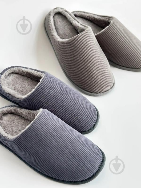 Тапки домашние Twins Velvet 15890 р.40/41 серый - фото 5 Тапки домашние Twins Velvet 15890 р.40/41 серый - фото 5