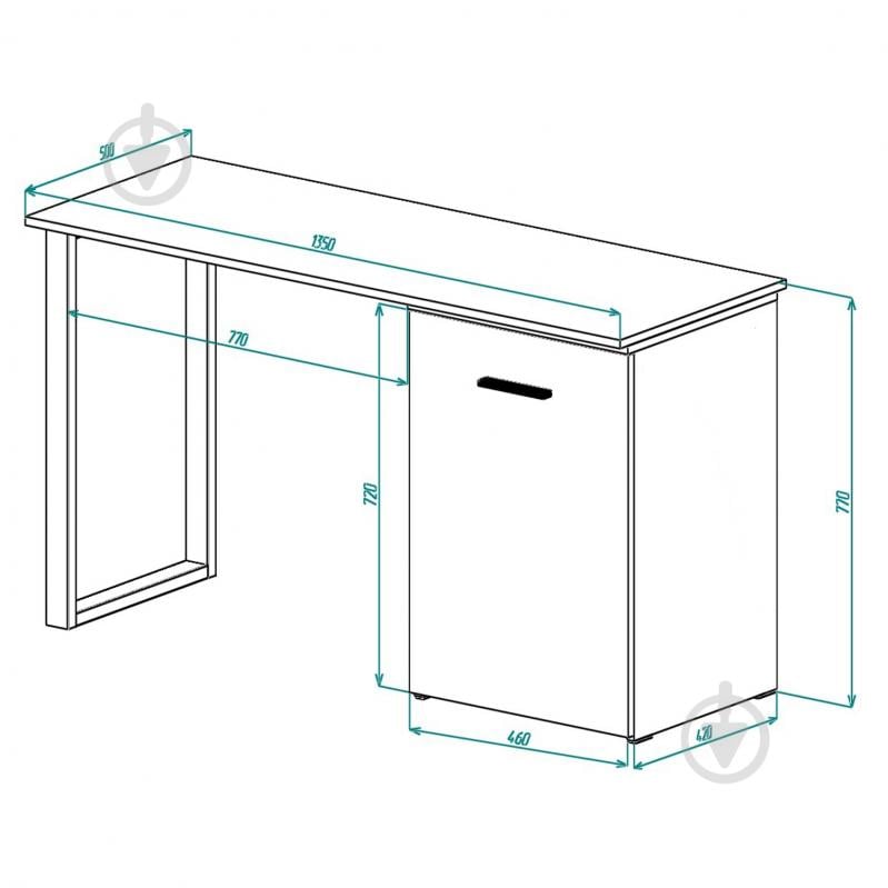 Стіл Knap Knap трансформер письмовий поворотний Hobana+Jumbo Ш2 770х1350х500 мм білий/дуб сонома (S201020221 ) - фото 7 Стіл Knap Knap трансформер письмовий поворотний Hobana+Jumbo Ш2 770х1350х500 мм білий/дуб сонома (S201020221 ) - фото 7