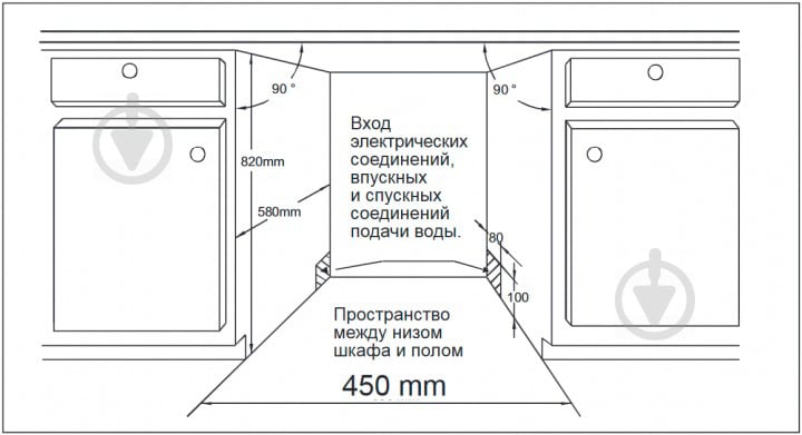 Вбудовувана посудомийна машина Hansa ZIM434B - фото 2