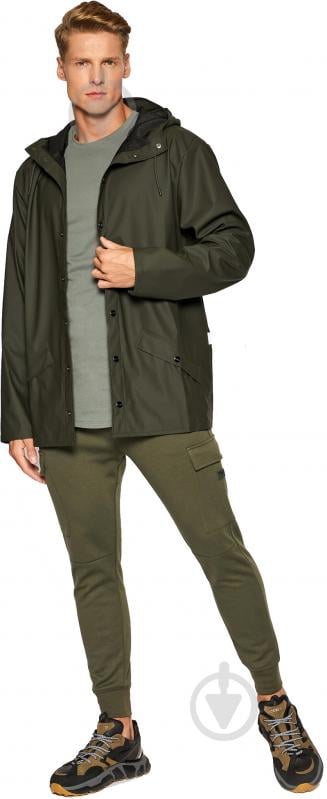 Куртка чоловіча демісезонна Rains Jacket 1201-004 р.XS-S зелена - фото 4