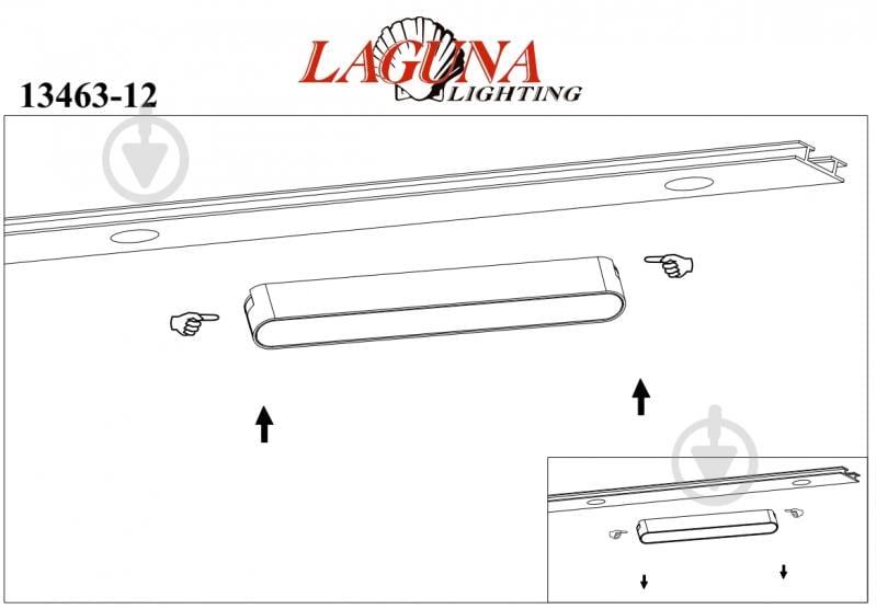 Трековый светильник Laguna Lighting 18 Вт черный 13463-18 - фото 2