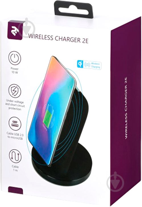 Бездротовий зарядний пристрій 2E Wireless Charging Stand Pad - фото 5