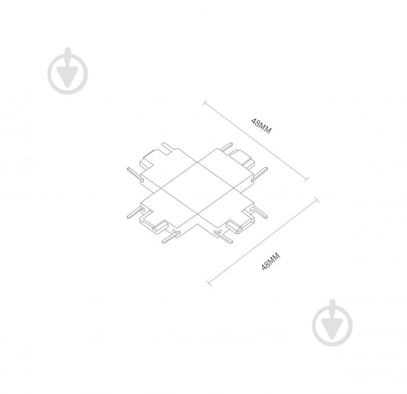 Соединитель Х-образное Laguna Lighting 13164 3,7 см черный - фото 3 Соединитель Х-образное Laguna Lighting 13164 3,7 см черный - фото 3
