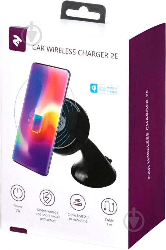 Беспроводное зарядное устройство 2E Car Mount Rotating Wireless Charger - фото 8