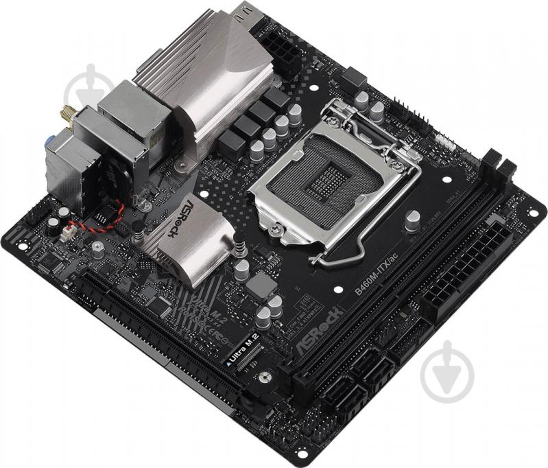 Материнська плата ASRock B460M-ITX/AC (Socket 1200, Intel B460, mini ITX) - фото 3