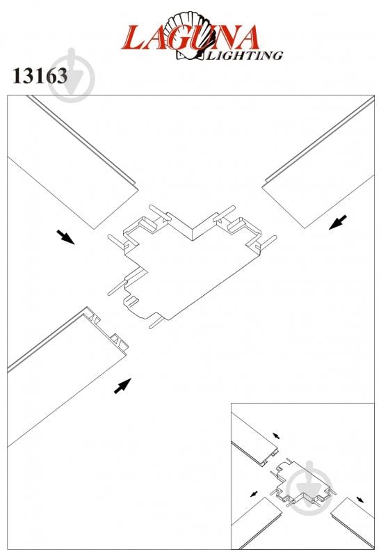 Соединитель Т-образное Laguna Lighting 13163 3,7 см черный - фото 2 Соединитель Т-образное Laguna Lighting 13163 3,7 см черный - фото 2